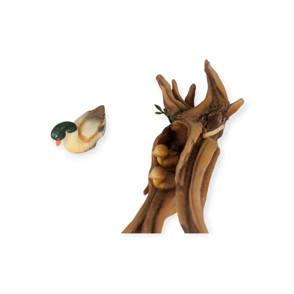 Vintage Sculpted Candle 1 Duck and 2 Ducklings 10.5
